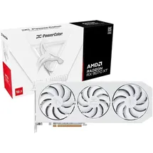 PowerColor Hellhound Spectral White OC 16GB GDDR6 HDMI, 3x DP (RX9070XT 16G-L/OC/WHITE)