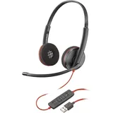 HP Poly Blackwire C3220 USB-A Headset Schwarz