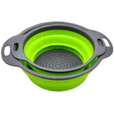 DQZSY Faltbarer Sieb 2er Set Silikon grün