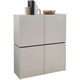 Voleo Highboard Kaschmir, - 115x135x40 cm,