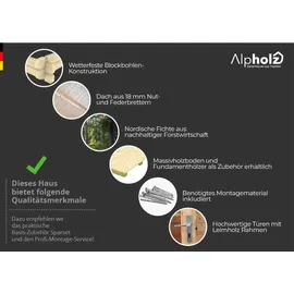 Alpholz Lappland-40 B 4 x 5,94 m Beige