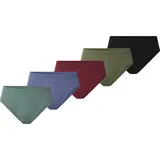 Jan Vanderstorm 5er Pack Sportslip schwarz/rot/oliv 5XL