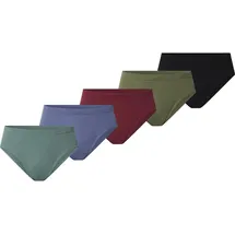 Jan Vanderstorm 5er Pack Sportslip schwarz/rot/oliv 5XL