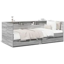 vidaXL Tagesbett mit Schubladen 90 x 190 cm grau