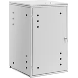 Uniprodo Mülltonnenbox 80 x 118 x 68 cm silber