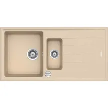 keenberk Granitspüle Victory S1000.80 - creme, ab 60er Unterschrank, 100 x 50 cm