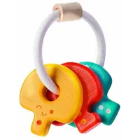 PlanToys Bunny Rattle Rassel Babyschlüssel, ab 4 Monate