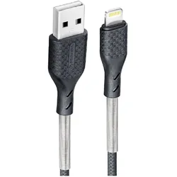 Carbon Ladekabel USB A zu iPhone-Anschluss 8-polig 2,4A CB