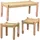 Marrakesch Orient & Mediterran Interior 3er Set Boho Sitzbank-Set Josue modern aus Jute in Hellbraun 90 cm
