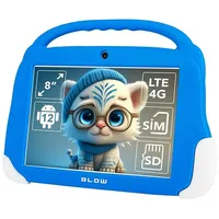 Blow Tablet KidsTAB8 4G BLOW 4/64GB blue + case (4G, 7.99", 64 GB Schwarz