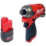 Milwaukee M12 FQID-251 Akku Schlagschrauber 12 V 50 Nm 1/4" Brushless + 1x Akku 2,5 Ah - ohne Ladegerät