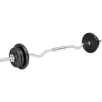 Curlstange Set SZ Hantelstange Langhantel 120cm Gewicht 4 x 2,5 kg & 2 x 5 kg