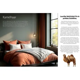 Garanta Premium Kamelhaar Duo-Leicht Steppbett Ganzjahres Bettdecke 135x200 1100g
