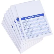 KÖNIG & EBHARDT Terminblöcke weiß DIN A7, 50 Blatt, 10 Blöcke