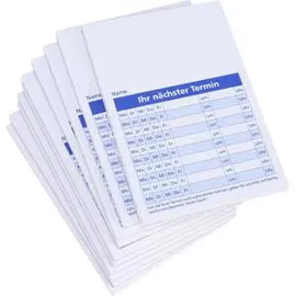 KÖNIG & EBHARDT Terminblöcke weiß DIN A7, 50 Blatt, 10 Blöcke