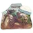 BrandMac Traktor Kinder-schürze Kochschürze Backschürze Bastelschürze Jungen Trecker Bauernhof, Mehrfarbig - 45 x 55 cm