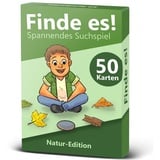 GLÜCKSWOLKE - Finde es I Draußen die Natur neu entdecken I Outdoor Schatzsuche für Kinder I Entdecker Spielzeug & Kinderspiel I Spiele ab 4, 5, 6, 7, 8 Jahre I Geschenk für Mädchen und Junge