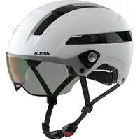Alpina Soho Visor V Fahrradhelm, White matt, 55-59