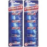 10 x Wilhelm A23 Alkaline Batterie MN21, V23GA, 23A, 12V Ø10,0 x 28,3mm