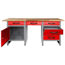 Ondis24 Werkbank »Werkbank Harry 160 cm« - rot