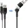 Renkforce USB-Ladekabel USB 2.0 USB-A Stecker, USB-C® Stecker, USB-Micro-B Stecker, Apple Lightning Stecker, USB-C® Stecker 1.20m