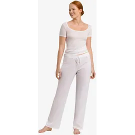 Hanro Cotton Deluxe Loungehose Weiß XS