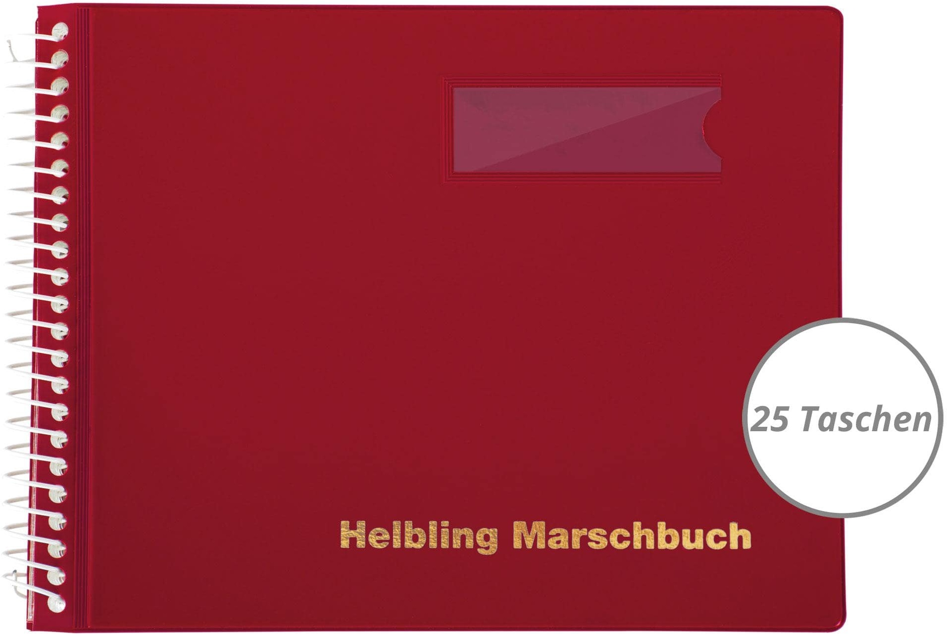 Helbling BMR25 Marschbuch rot 25 Taschen