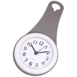 TOPPERFUN Badezimmeruhr Kreative Einfache Wanduhr aus Abs zum Aufhängen mit Geräuschloser Funktion und Saugnäpfen für Badezimmer und Kinderzimmerdekoration