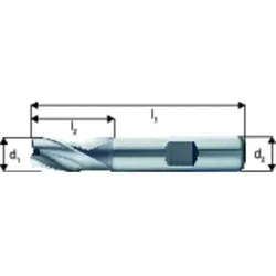 3-Schneiden-Fräser DIN 327K HSSE ø6,00mm