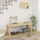 Homcom Sitzbank Holzbank Beige 120 x 33 x 45 cm