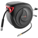 POPPSTAR Druckluftschlauchtrommel Premium, 20 + 2m, 17 Bar, 1/4" Zoll, PVC-Schlauch, Automatik