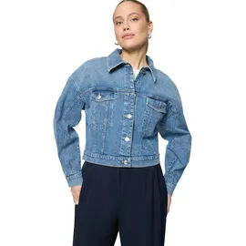 Zero Jeansjacke kurz mit Knopfleiste in middle blue denim, | Gr.: 42