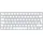 Apple Magic Keyboard mit Touch ID für Mac mit Apple Chip (USB-C), weiß/silber, USB/Bluetooth, FR (MXCK3F/A)