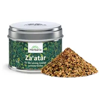 Herbaria Za'atar bio 25g S-Dose – fertige orientalische Bio-Gewürzmischung für klassische Gerichte der Levante Küche - mit erlesenen Zutaten - in nachhaltiger Aromaschutz-Dose