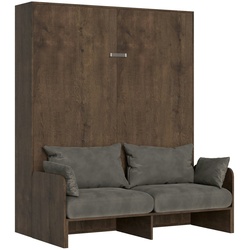 Vertikales Klappbett Kentaro Sofà Walnut 160