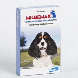 Milbemax Entwurmungstabletten für kleine Hunde und Welpen 2 Tabletten