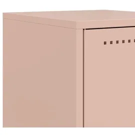 vidaXL Nachttisch Rosa 36x39x78 cm Stahl