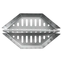 Napoleon Holzkohlekörbe im 2er Set für Kugelgrills, indirektes Garen, aluminiumbeschichteter Stahl