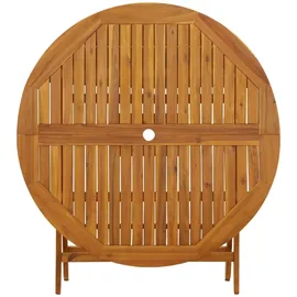 vidaXL Gartentisch Ø 110 x 75 cm braun