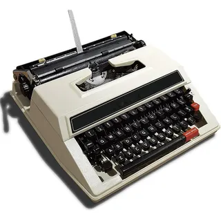 KHYTEBV Traditionelle tragbare manuelle Schreibmaschine, mechanische englische Schreibmaschine, mit Koffer zum Tragen, zum Aufzeichnen von Notizen, Briefen, Memoiren