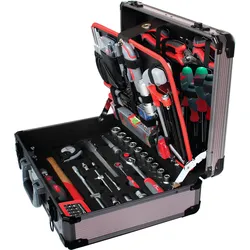 Tixit - Werkzeugkoffer Mechaniker 120tlg – Aluminium Koffer und GS geprüftes Wer...