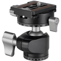 leofoto LH-25R, Panoramateller + Schnellwechselplatte NP-50