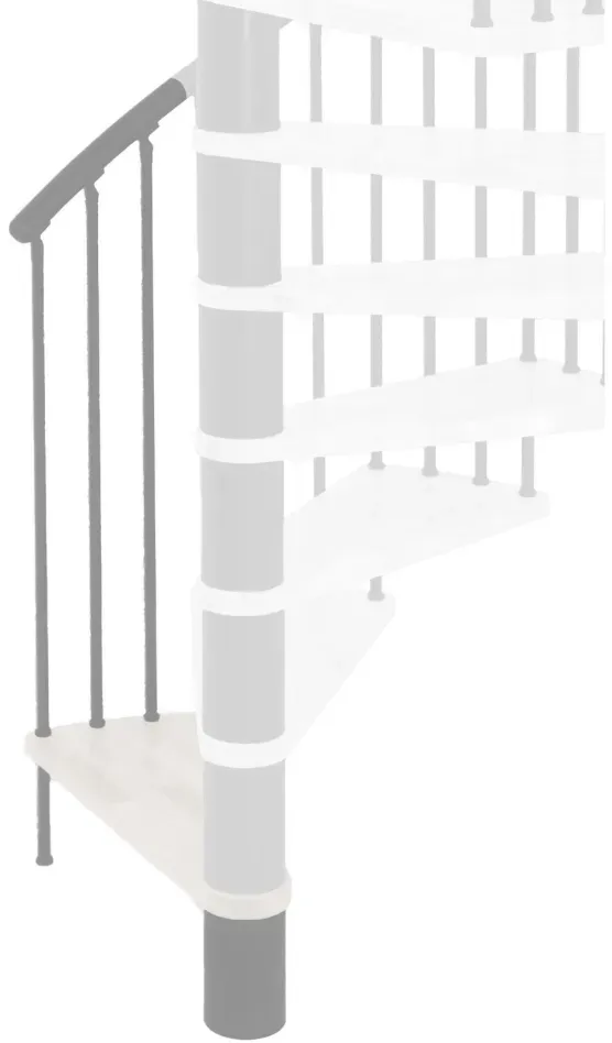 Minka Höhenerweiterung für SPIRAL EFFECT, 356 cm, 160 cm,Buche,Grau,weiß gebeizt & lackiert
