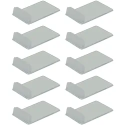 Securit® Transparente Anhängerhalter - Acryl - 10er Set (ohne Anhänger)