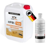 Home Profis® glänzender Garagenboden Flüssigkunststoff (5m2) | Über 30 Farben | Beton, Estrich & Fliesen | Bodenfarbe Innen | 2K Epoxidharz Bodenbeschichtung | RAL 7006 Beigegrau | HPBI-500