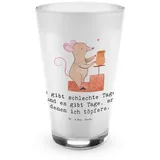 Mr. & Mrs. Panda Glas Maus Töpfern - Transparent - Geschenk, Latte Macchiato, Schenken, Cap, Premium Glas, Herzliche Motive