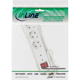InLine Steckdosenleiste 1,5 m Weiß 3 St.