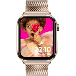 Smartwatch ICE-WATCH "ICE smart 3.0 - 1.78 AMOLED - GPS", rosa (roségoldfarben), Smartwatches, Armbanduhr, Damenuhr, Herrenuhr, Edelstahlarmband,digital