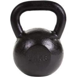 Kettlebell 24 kg Gewichtheben Unisex Schwarz schwarz 24kg