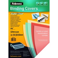 Fellowes PVC Deckblatt für Bindungen A4 transparent 100